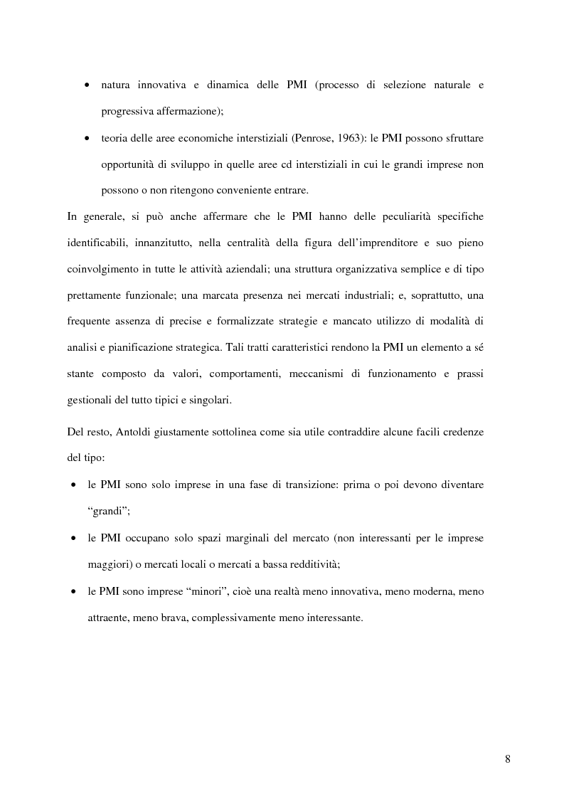Anteprima della tesi: Aspetti distributivi e pianificazione di marketing nelle Pmi del comparto alimentare: il caso Gessyca Gelati, Pagina 5