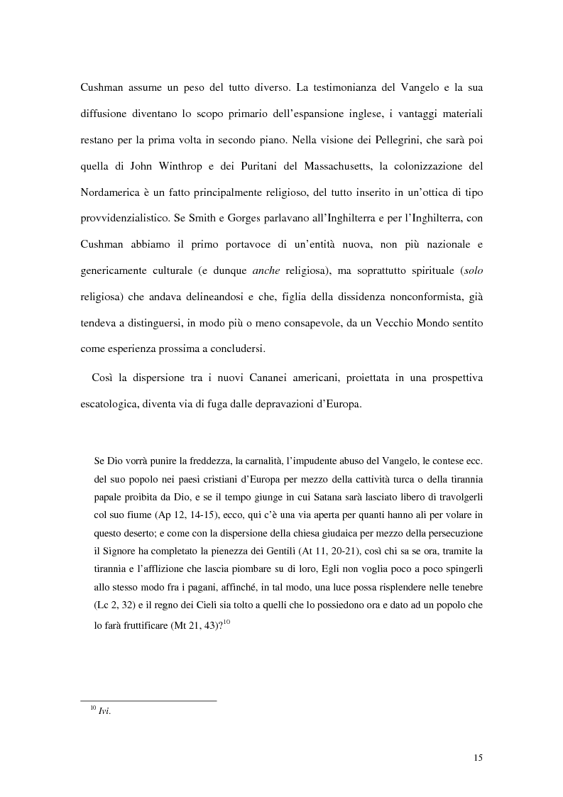 Anteprima della tesi: L'interpretazione dell'«altro» nei Puritani del Nuovo Mondo. Coloni e missionari di fronte al «selvaggio», 1620-1758., Pagina 11