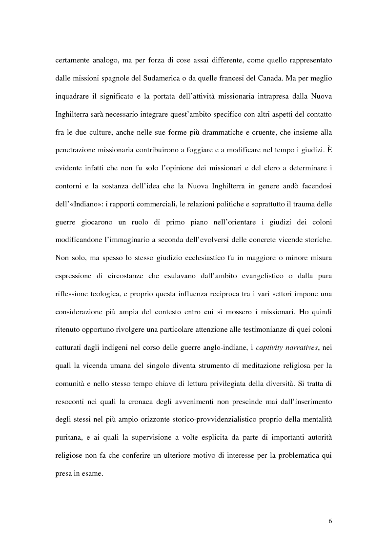 Anteprima della tesi: L'interpretazione dell'«altro» nei Puritani del Nuovo Mondo. Coloni e missionari di fronte al «selvaggio», 1620-1758., Pagina 2