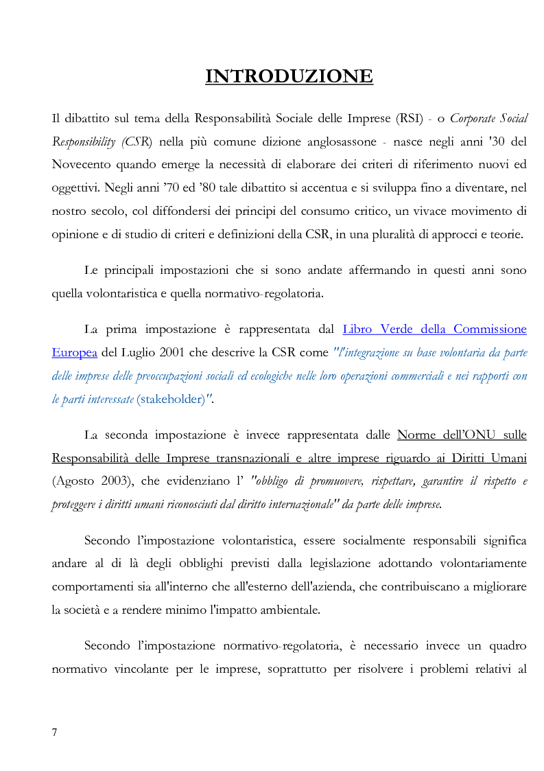 Anteprima della tesi: La irresponsabilità sociale di impresa, Pagina 3