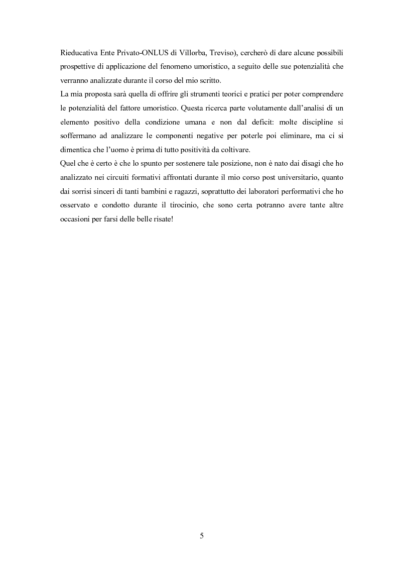Anteprima della tesi: ''Risus abundant in ore... sapientium''. L'efficacia dell'umorismo dalla performance al contesto educativo., Pagina 4