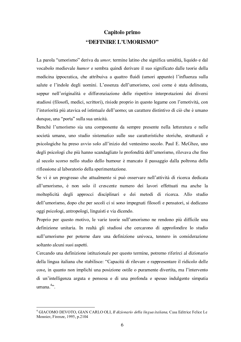 Anteprima della tesi: ''Risus abundant in ore... sapientium''. L'efficacia dell'umorismo dalla performance al contesto educativo., Pagina 5