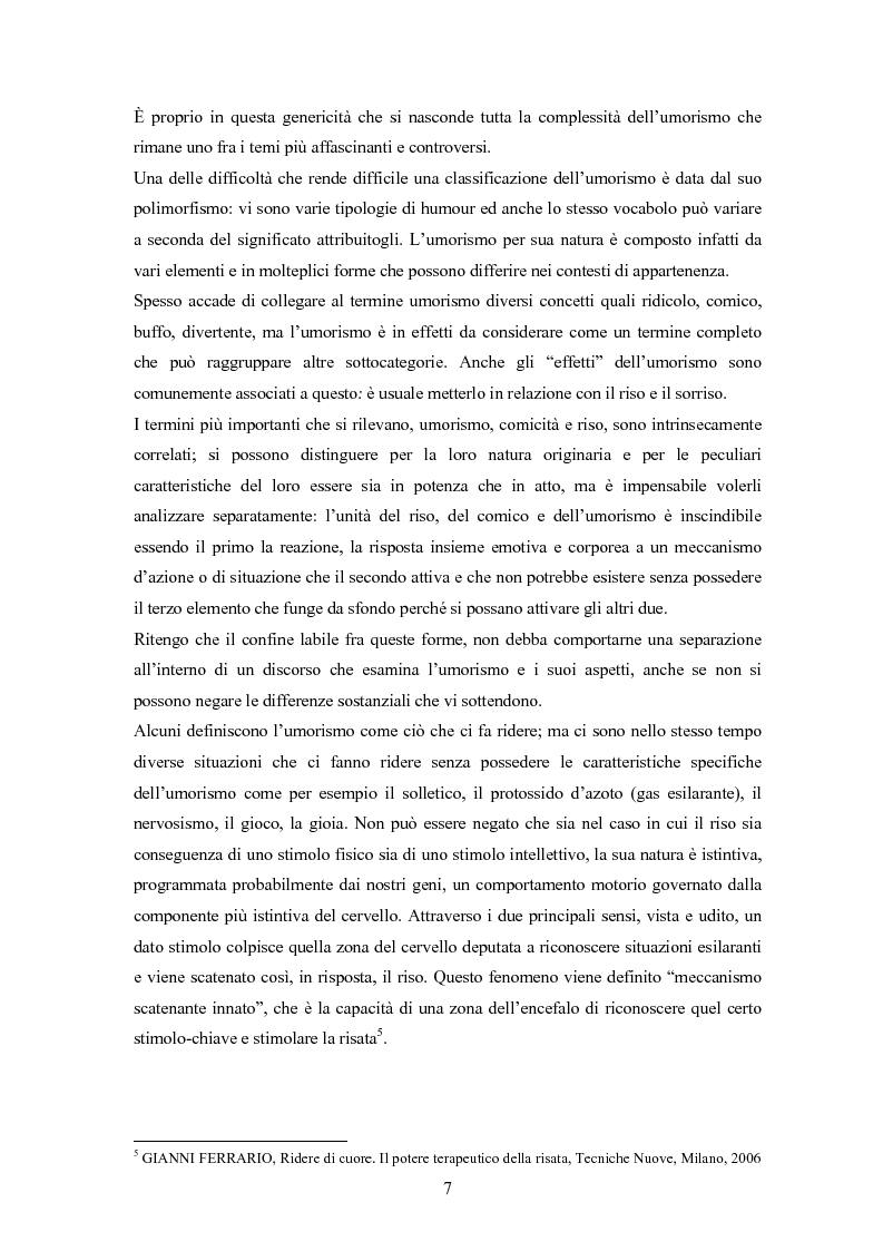 Anteprima della tesi: ''Risus abundant in ore... sapientium''. L'efficacia dell'umorismo dalla performance al contesto educativo., Pagina 6