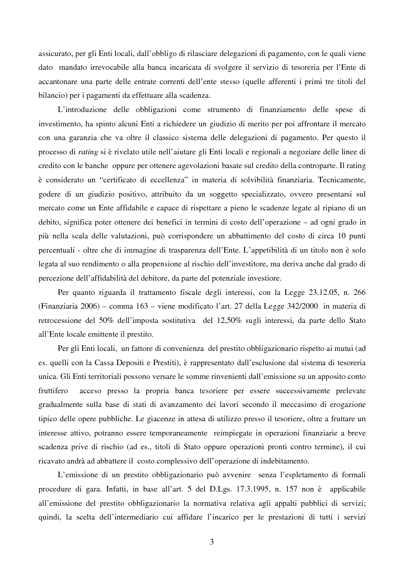 Anteprima della tesi: I Prestiti Obbligazionari degli Enti Locali, Pagina 3