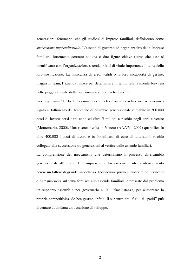 Anteprima della tesi: L'impresa familiare nel settore armatoriale: processi di successione e corporate governance, Pagina 2