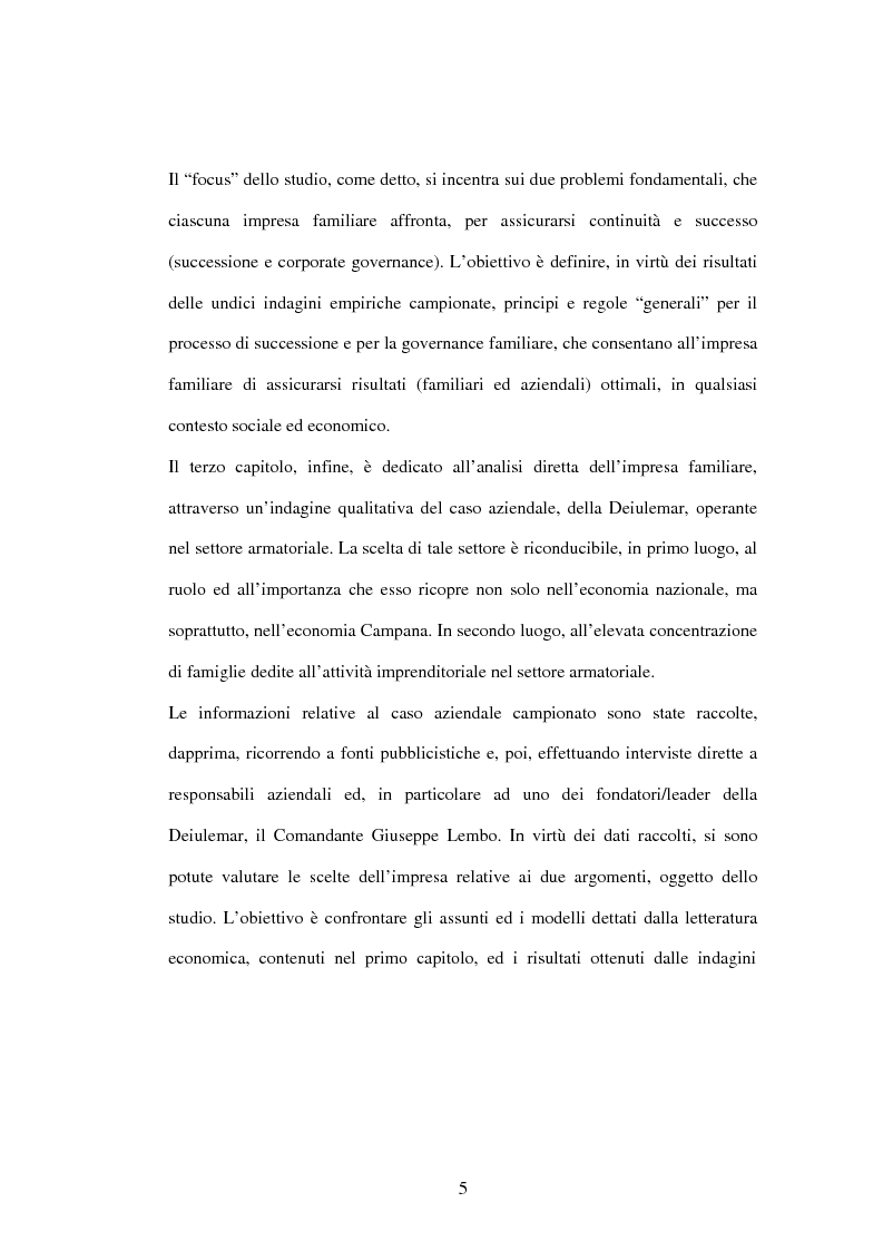 Anteprima della tesi: L'impresa familiare nel settore armatoriale: processi di successione e corporate governance, Pagina 5