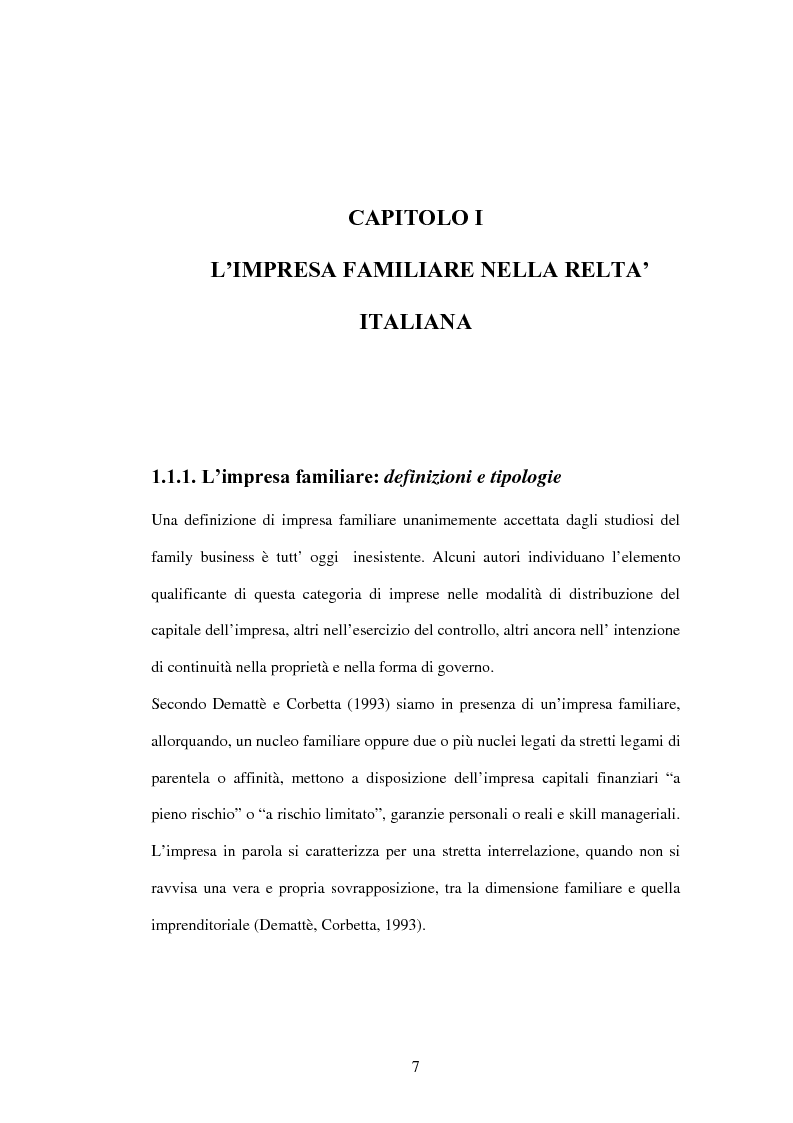 Anteprima della tesi: L'impresa familiare nel settore armatoriale: processi di successione e corporate governance, Pagina 7