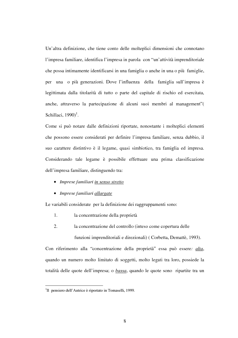 Anteprima della tesi: L'impresa familiare nel settore armatoriale: processi di successione e corporate governance, Pagina 8