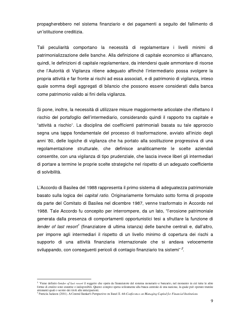 Anteprima della tesi: L'impatto di Basilea 2 sul private equity, Pagina 5