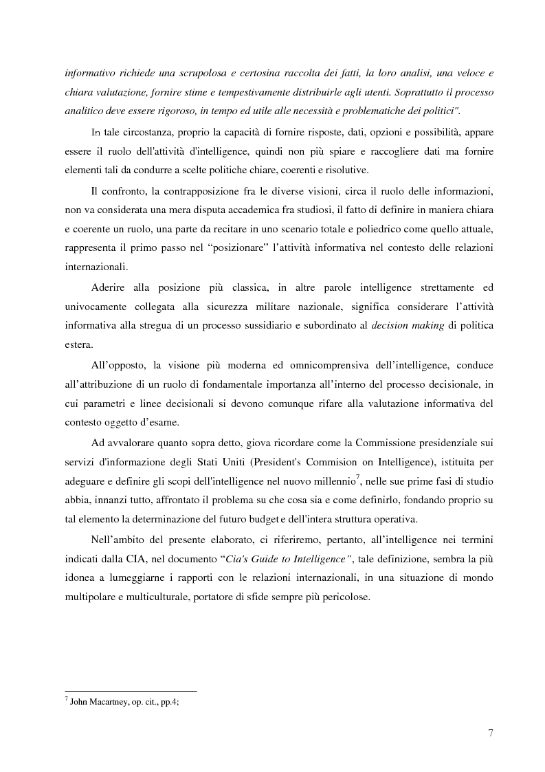 Anteprima della tesi: Intelligence in un mondo multipolare, Pagina 10