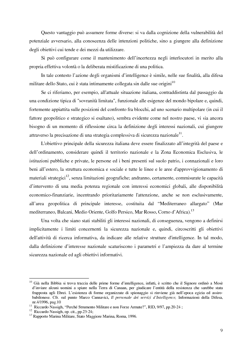 Anteprima della tesi: Intelligence in un mondo multipolare, Pagina 12