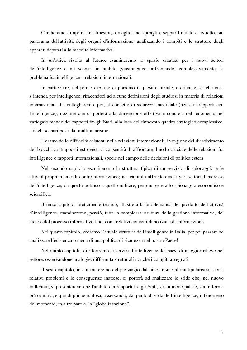 Anteprima della tesi: Intelligence in un mondo multipolare, Pagina 4