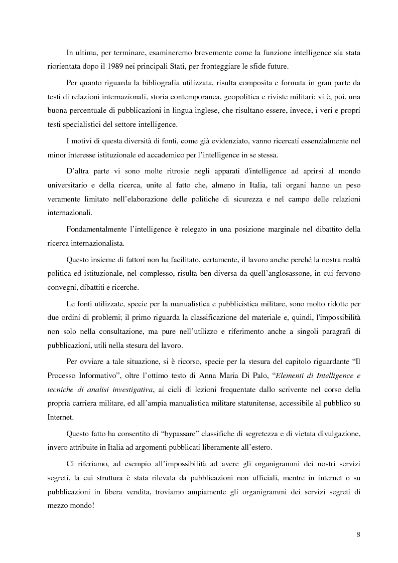 Anteprima della tesi: Intelligence in un mondo multipolare, Pagina 5