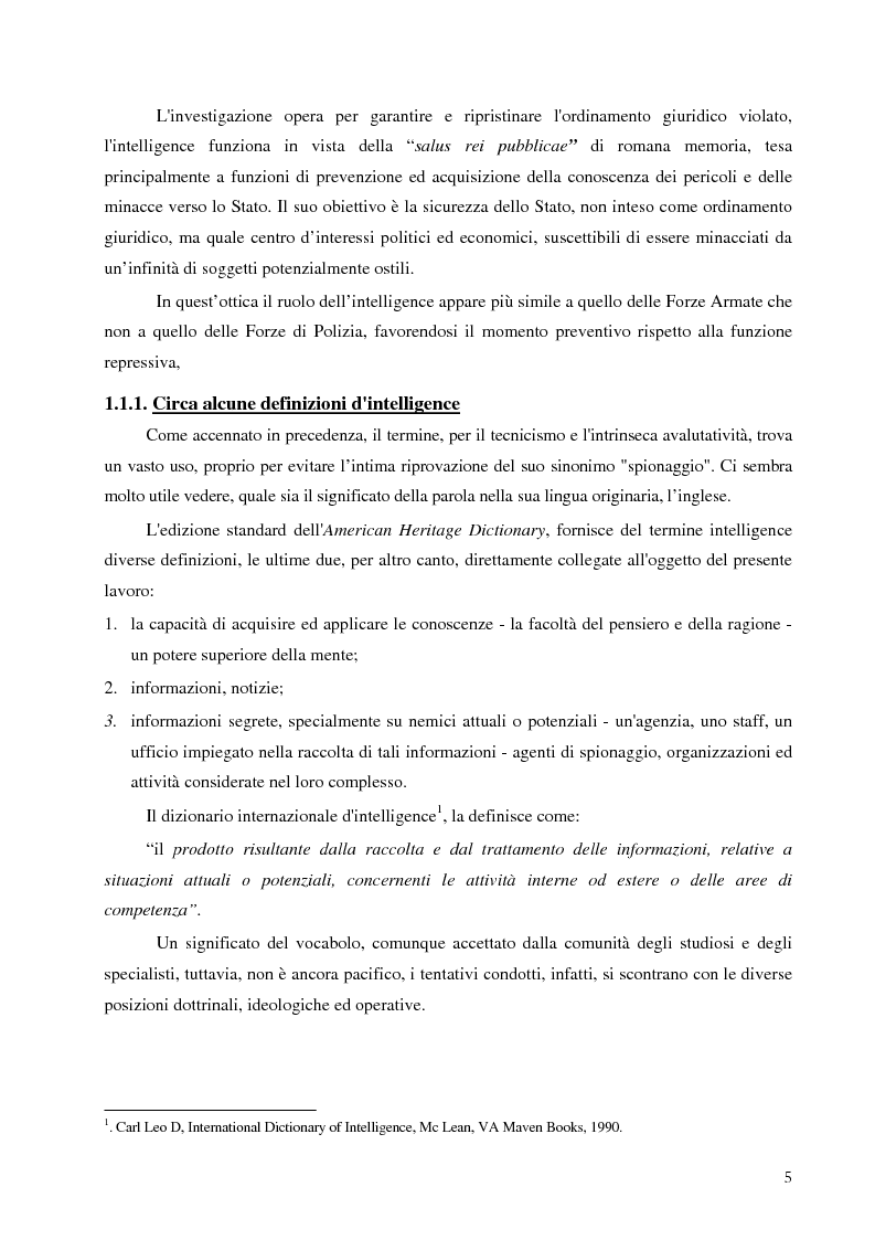 Anteprima della tesi: Intelligence in un mondo multipolare, Pagina 8