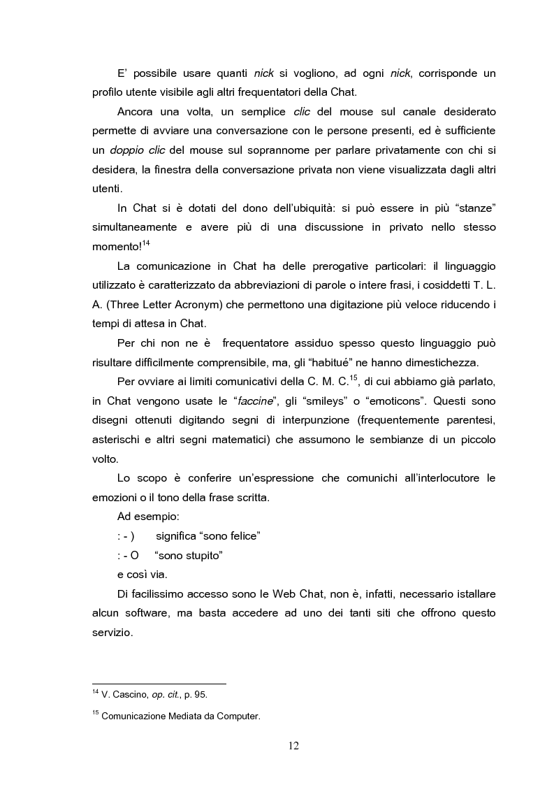 Anteprima della tesi: Fenomeni di internet dipendenza, Pagina 10