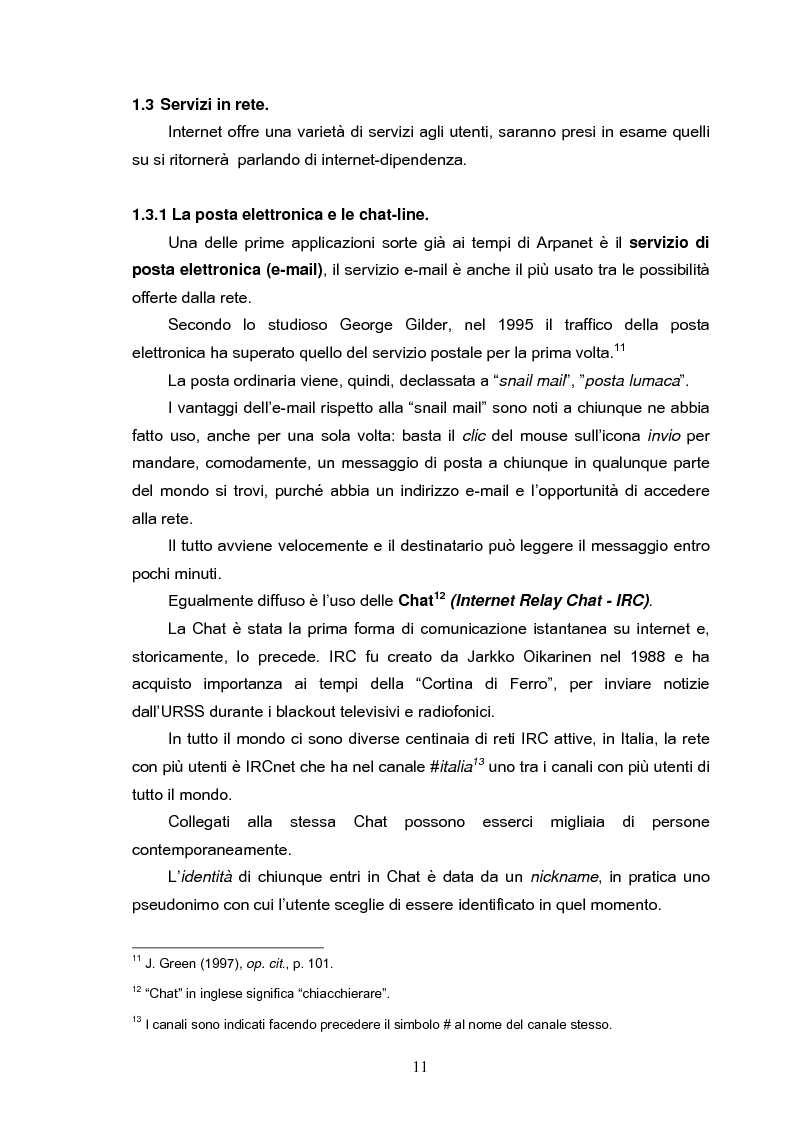 Anteprima della tesi: Fenomeni di internet dipendenza, Pagina 9