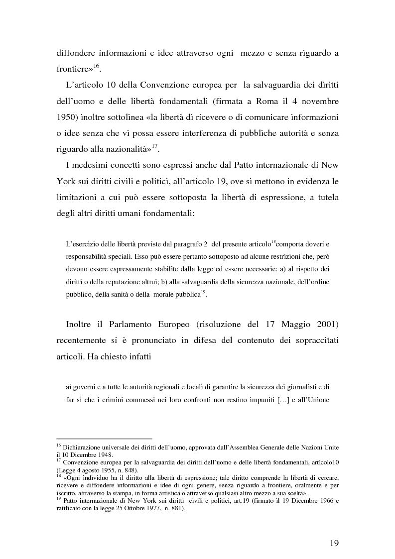 Anteprima della tesi: Il giornalismo investigativo italiano: il caso Alpi-Hrovatin, Pagina 13