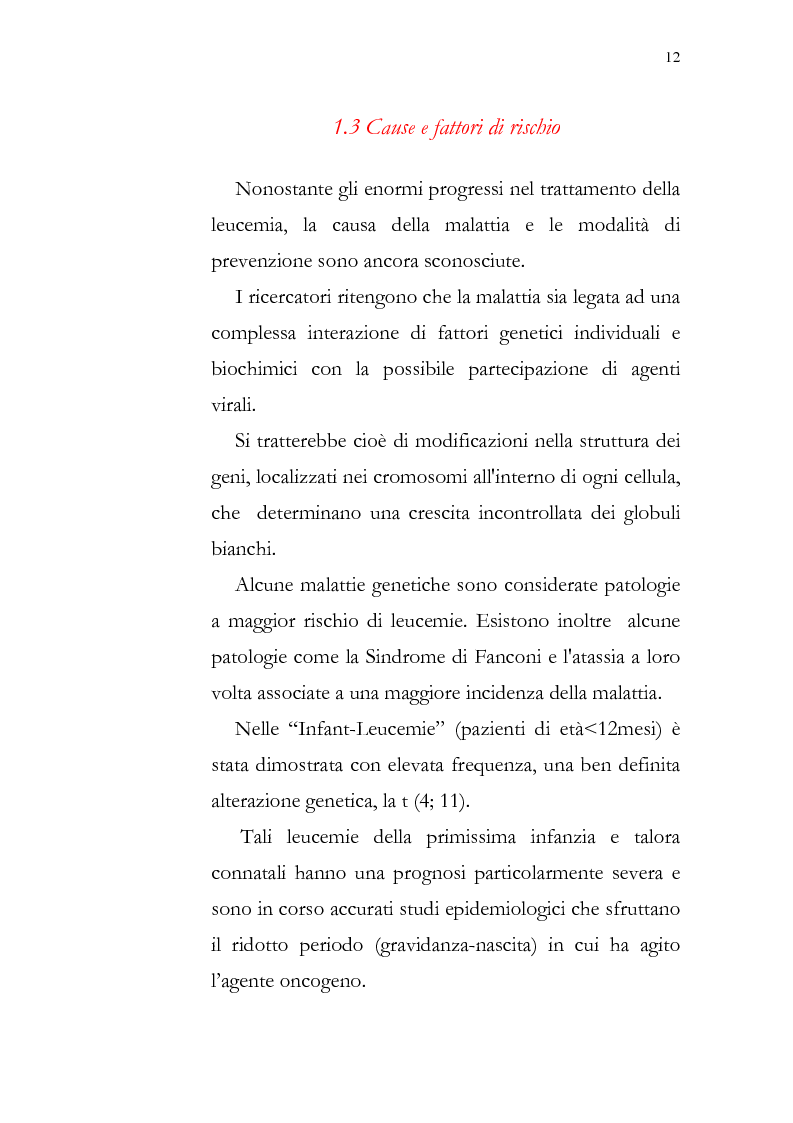 Anteprima della tesi: Aspetti psicologici della leucemia infantile, Pagina 12