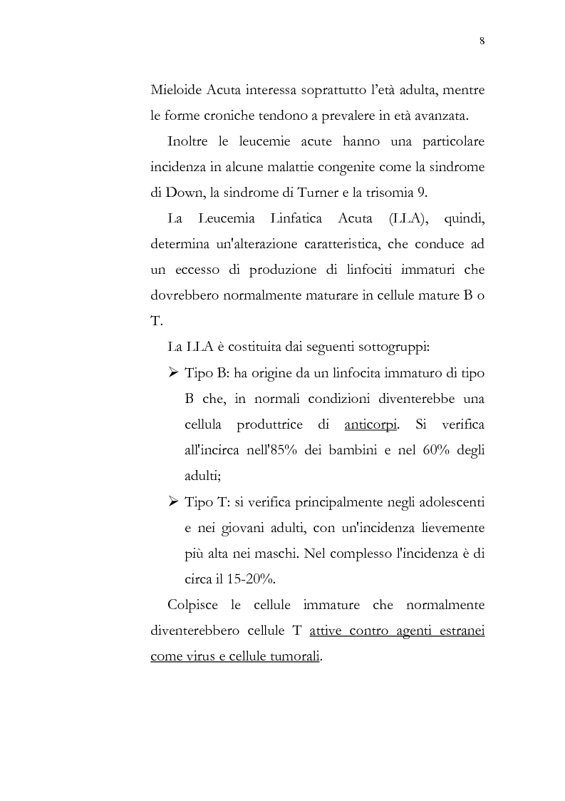Anteprima della tesi: Aspetti psicologici della leucemia infantile, Pagina 8