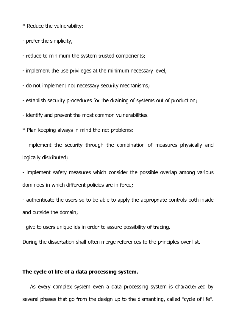 Anteprima della tesi: Preventing and defensive tools of data processing system, Pagina 10