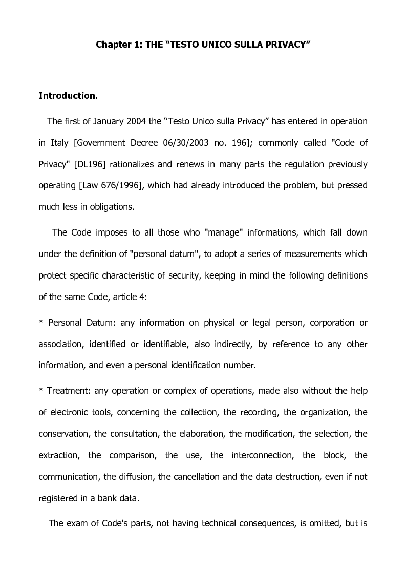 Anteprima della tesi: Preventing and defensive tools of data processing system, Pagina 3