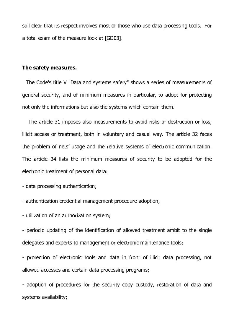 Anteprima della tesi: Preventing and defensive tools of data processing system, Pagina 4