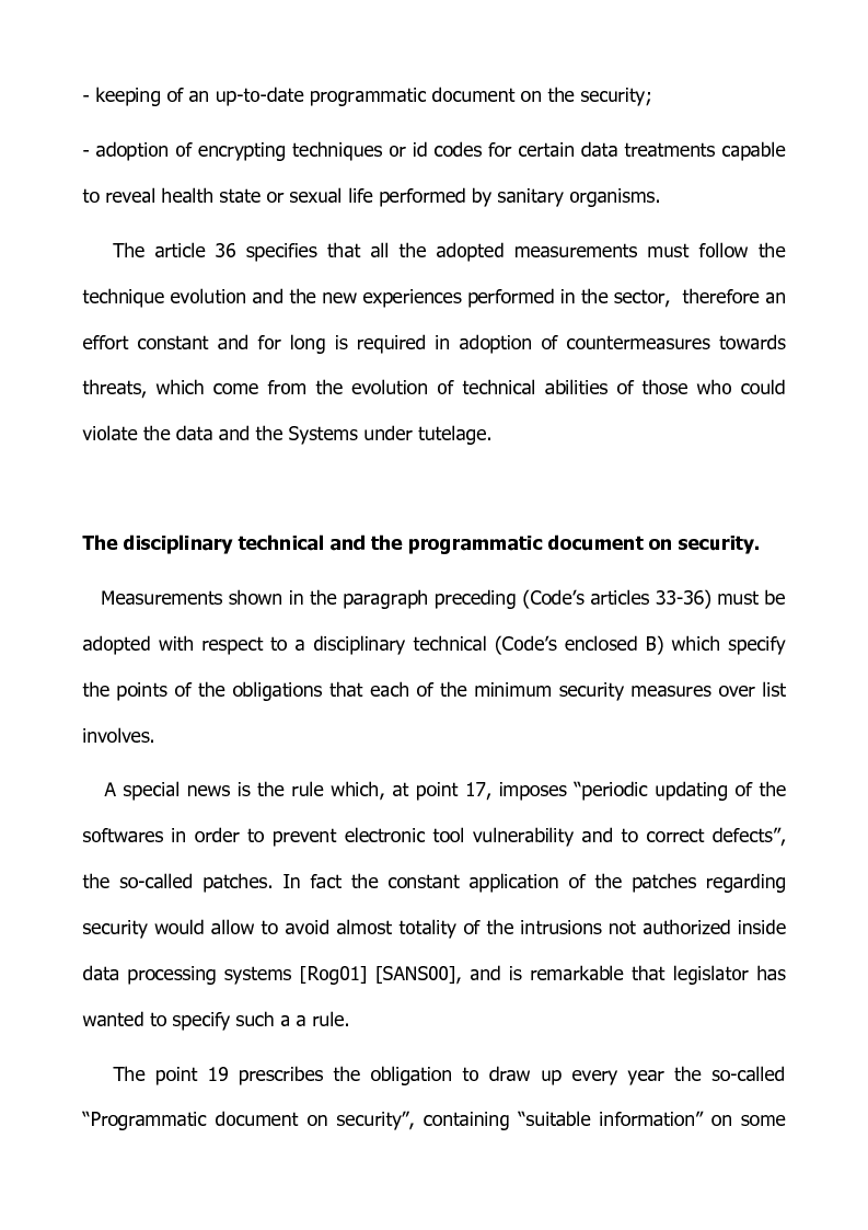 Anteprima della tesi: Preventing and defensive tools of data processing system, Pagina 5