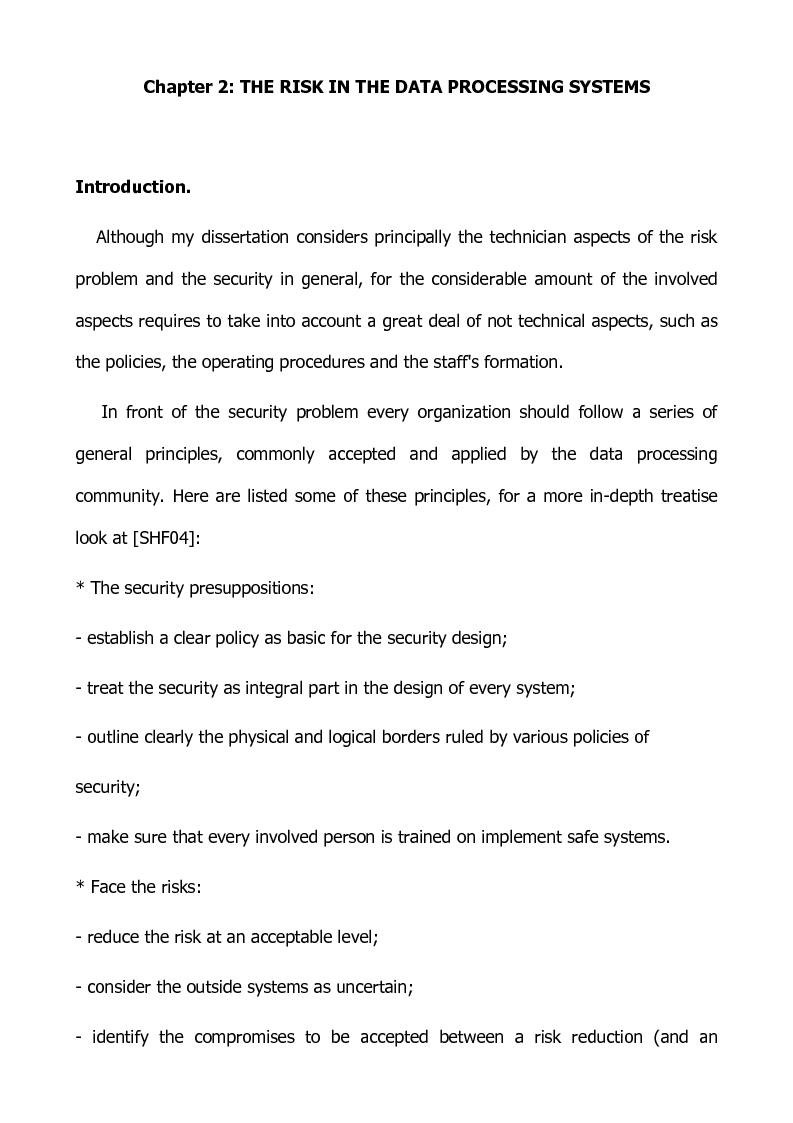 Anteprima della tesi: Preventing and defensive tools of data processing system, Pagina 8