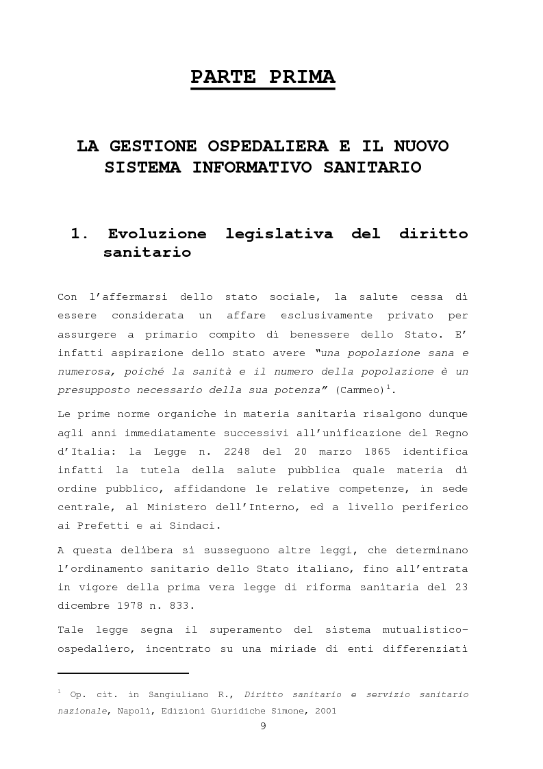 Anteprima della tesi: La comunicazione nella sanità: l'evoluzione dei rapporti tra l'amministrazione e l'utenza, Pagina 3