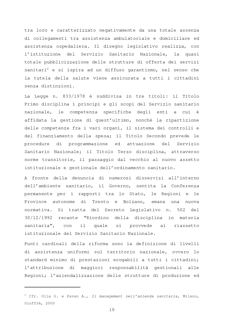 Anteprima della tesi: La comunicazione nella sanità: l'evoluzione dei rapporti tra l'amministrazione e l'utenza, Pagina 4