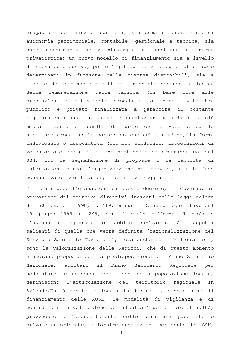 Anteprima della tesi: La comunicazione nella sanità: l'evoluzione dei rapporti tra l'amministrazione e l'utenza, Pagina 5
