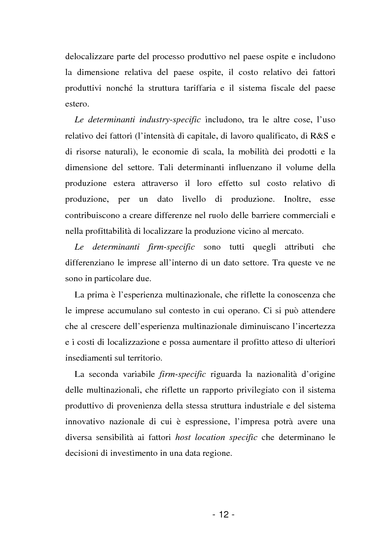 Anteprima della tesi: L'insediamento produttivo all'estero, Pagina 9