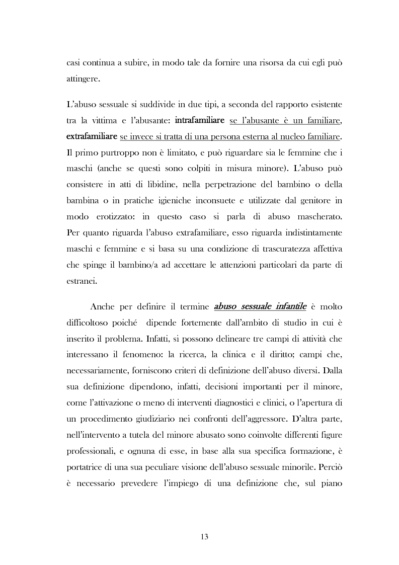 Anteprima della tesi: L'analisi del discorso di un caso di abuso minorile presente nella Casa Famiglia "S.O.S. adolescenza", Pagina 10
