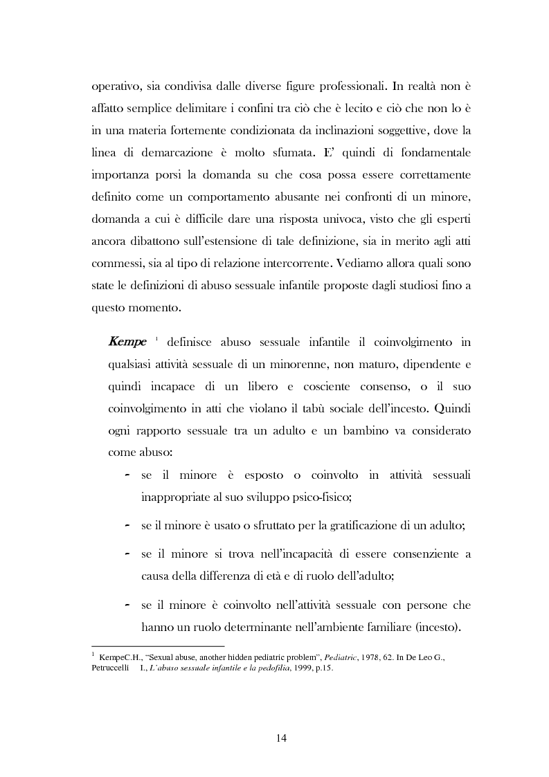 Anteprima della tesi: L'analisi del discorso di un caso di abuso minorile presente nella Casa Famiglia "S.O.S. adolescenza", Pagina 11
