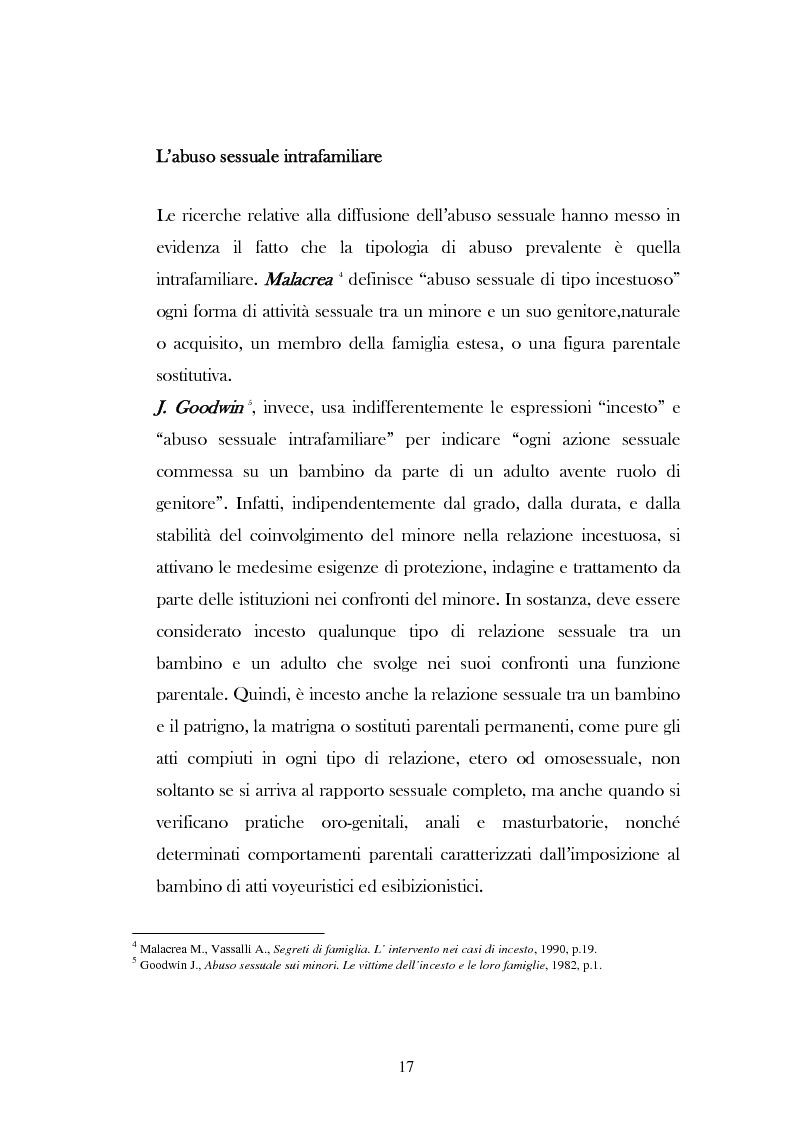 Anteprima della tesi: L'analisi del discorso di un caso di abuso minorile presente nella Casa Famiglia "S.O.S. adolescenza", Pagina 14