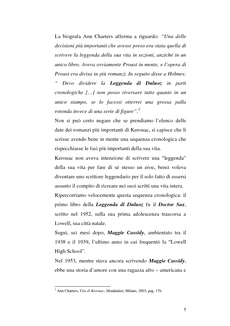 Anteprima della tesi: Il viaggio autobiografico di Jack Kerouac, Pagina 5