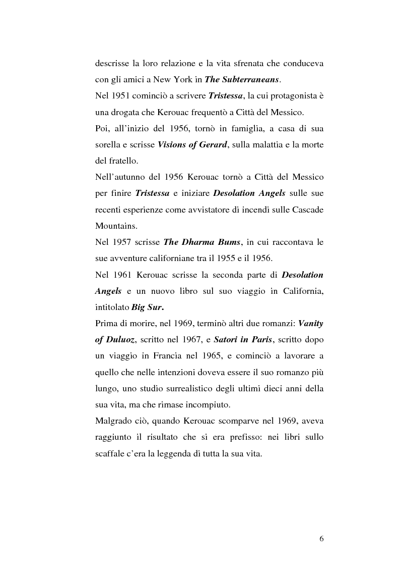Anteprima della tesi: Il viaggio autobiografico di Jack Kerouac, Pagina 6