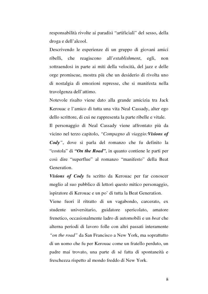 Anteprima della tesi: Il viaggio autobiografico di Jack Kerouac, Pagina 8