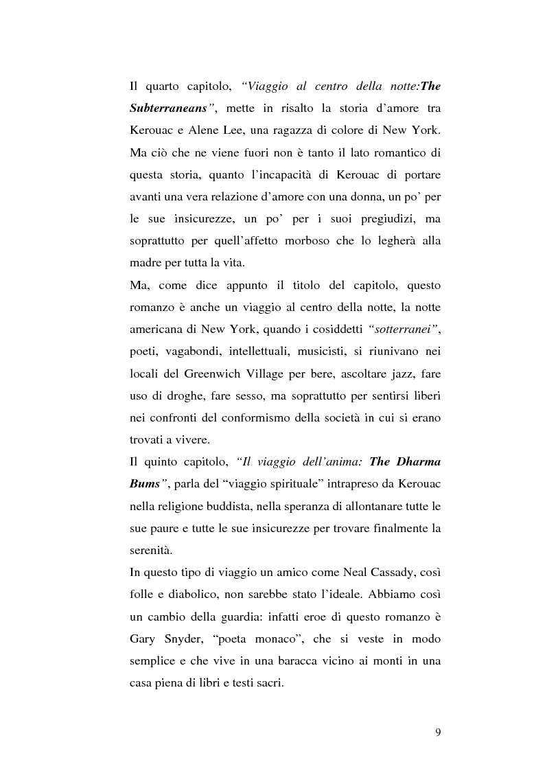 Anteprima della tesi: Il viaggio autobiografico di Jack Kerouac, Pagina 9