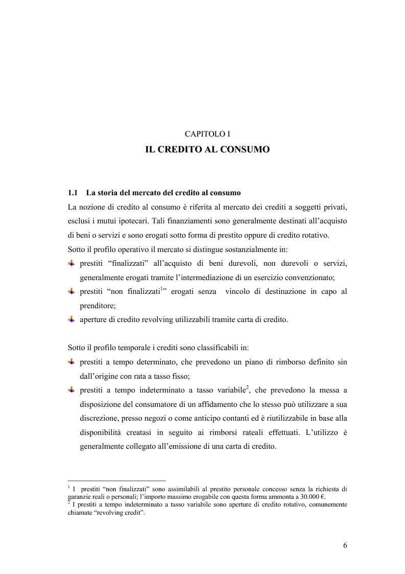 Anteprima della tesi: La valutazione della solvibilità del cliente nelle società di credito al consumo. Il caso Santander Consumer Bank., Pagina 3
