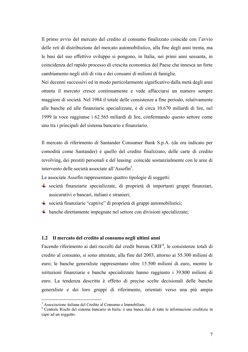 Anteprima della tesi: La valutazione della solvibilità del cliente nelle società di credito al consumo. Il caso Santander Consumer Bank., Pagina 4
