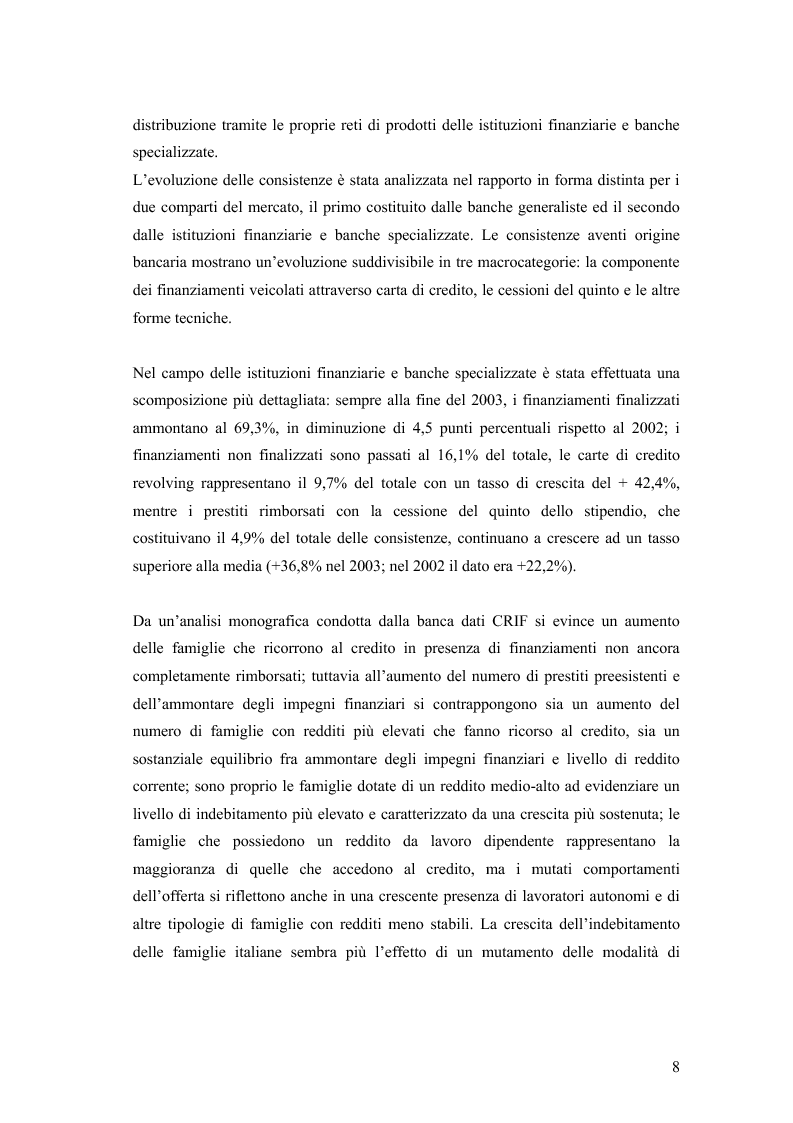 Anteprima della tesi: La valutazione della solvibilità del cliente nelle società di credito al consumo. Il caso Santander Consumer Bank., Pagina 5