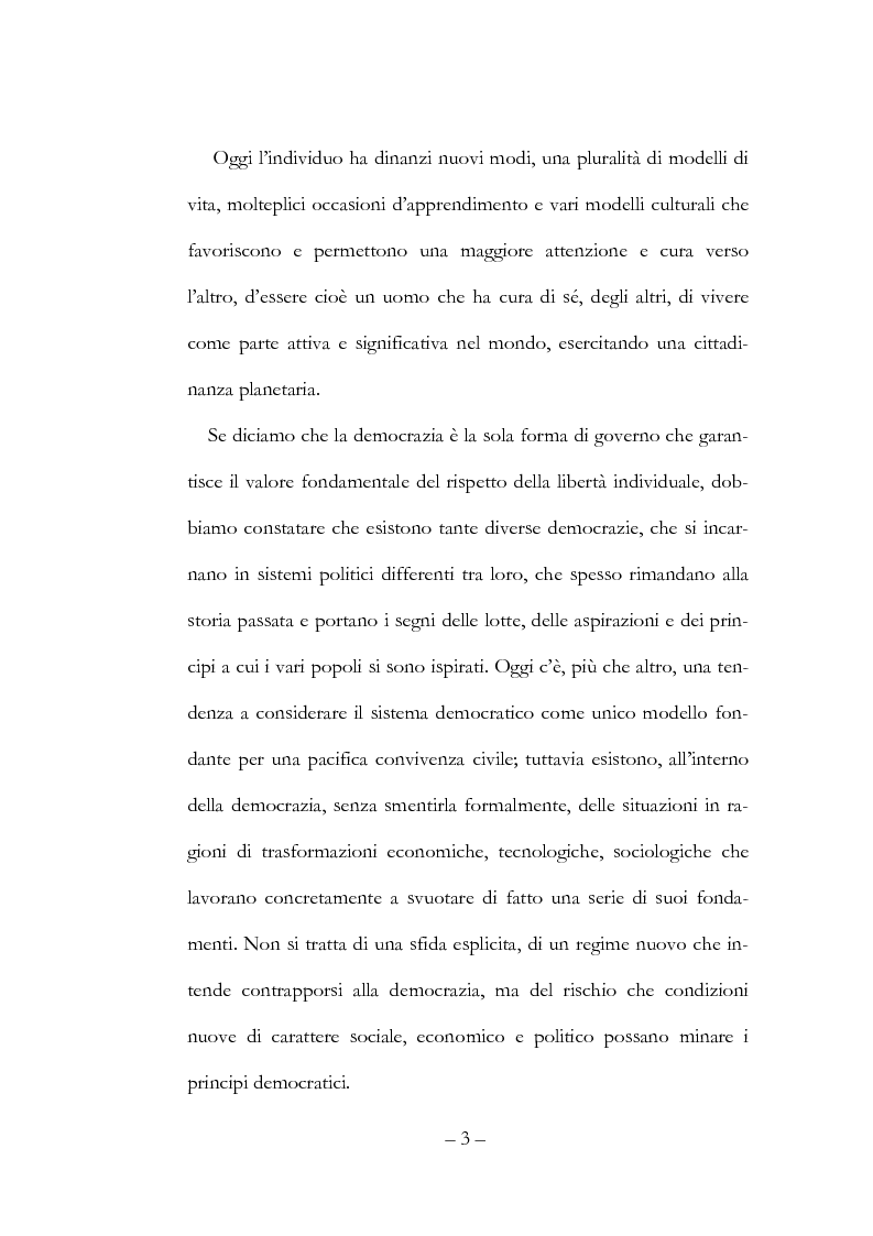Anteprima della tesi: Globalizzazione, democrazia e diritti umani, Pagina 3