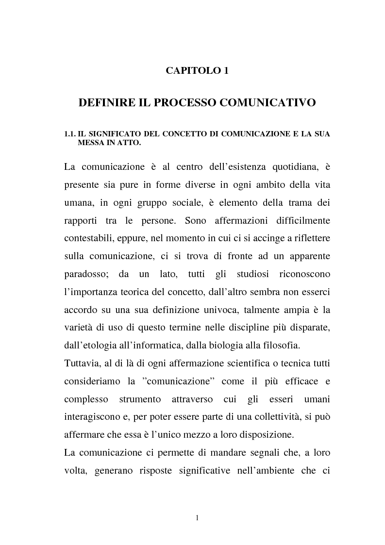 Anteprima della tesi: La comunicazione e l'educazione a scuola: analisi e proposte, Pagina 11
