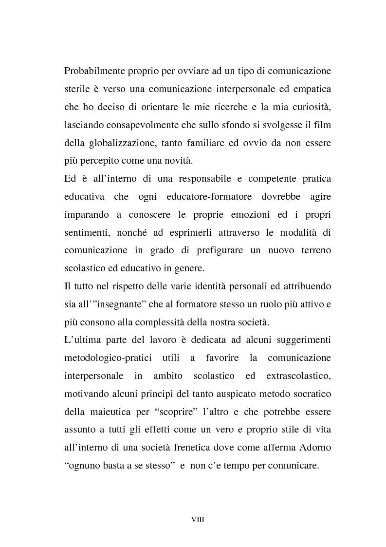 Anteprima della tesi: La comunicazione e l'educazione a scuola: analisi e proposte, Pagina 6