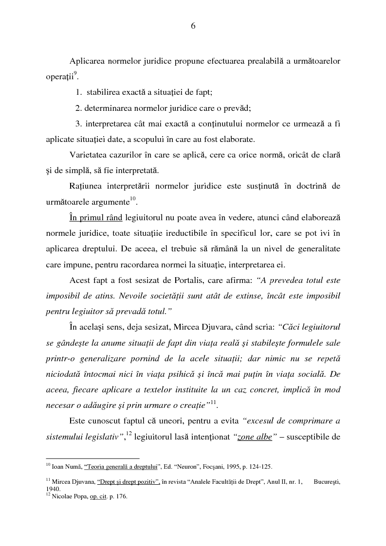 Anteprima della tesi: Interpretarea normelor juridice, Pagina 4
