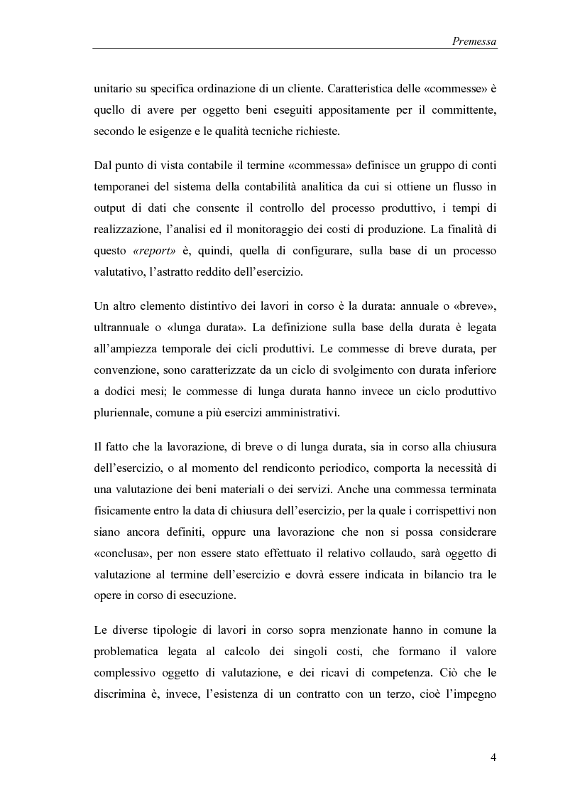 Anteprima della tesi: Commesse in corso di lavorazione, aspetti contabili e fiscali, Pagina 2