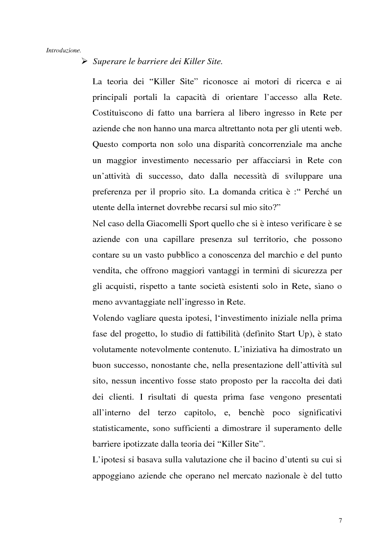 Anteprima della tesi: Le tecnologie dell’informazione a supporto della fidelizzazione della clientela: un caso di applicazione, Pagina 7