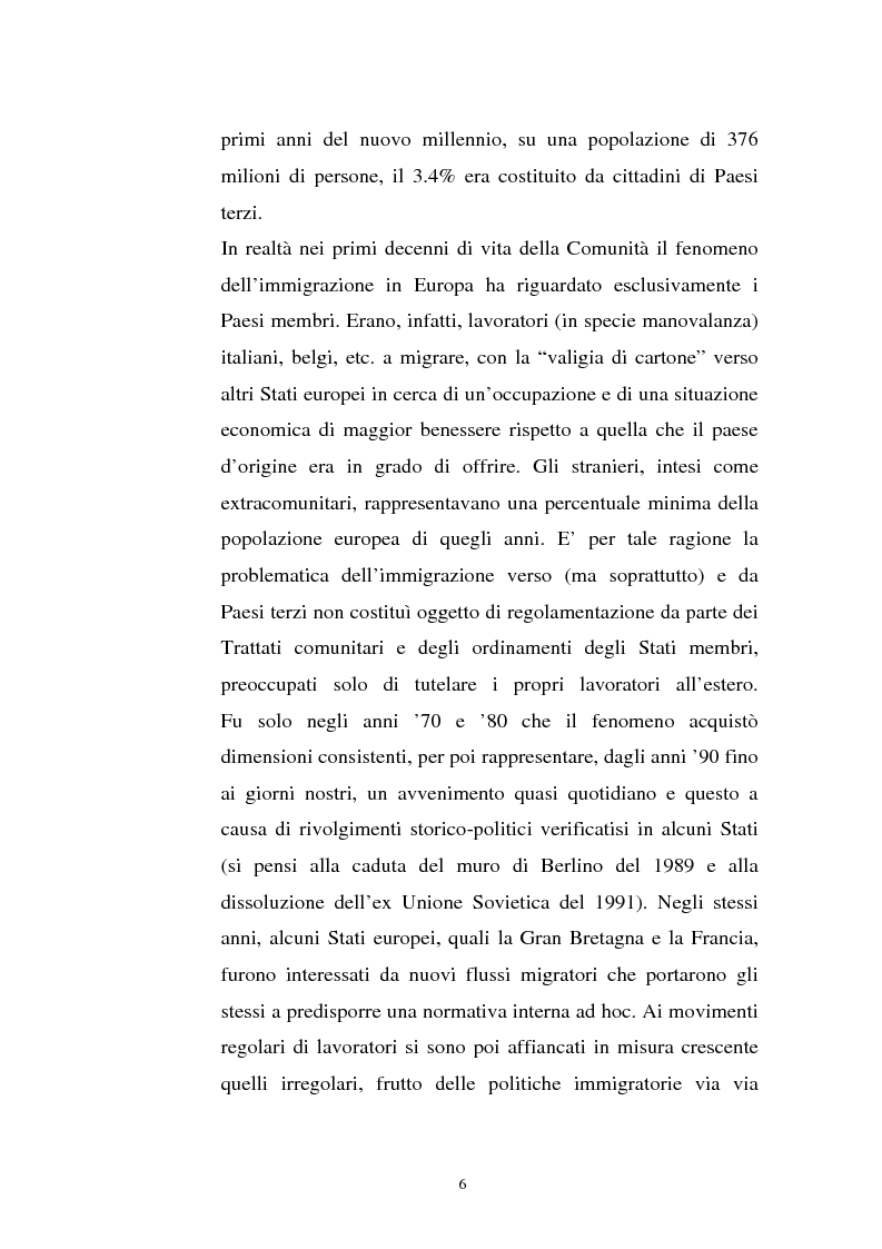 Anteprima della tesi: La politica migratoria dell'Unione Europea, Pagina 2