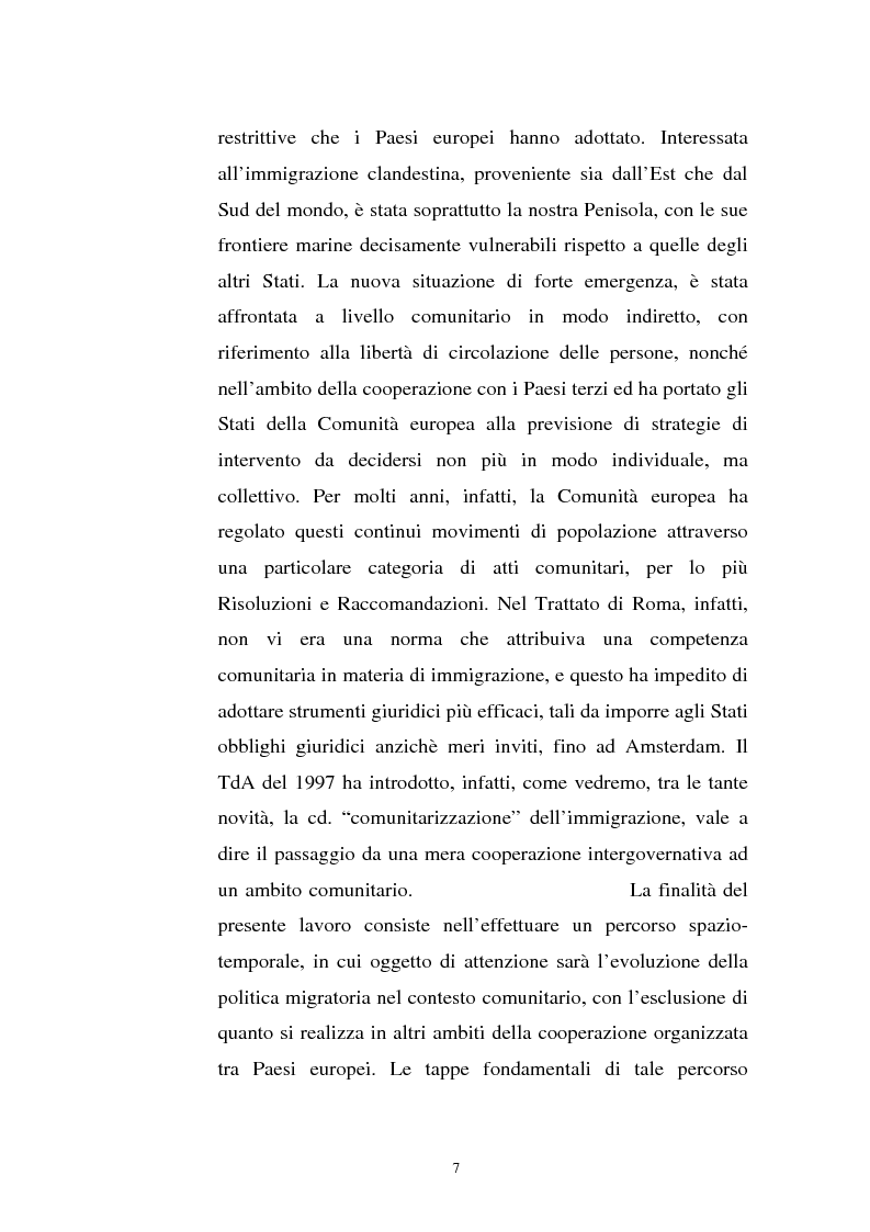 Anteprima della tesi: La politica migratoria dell'Unione Europea, Pagina 3